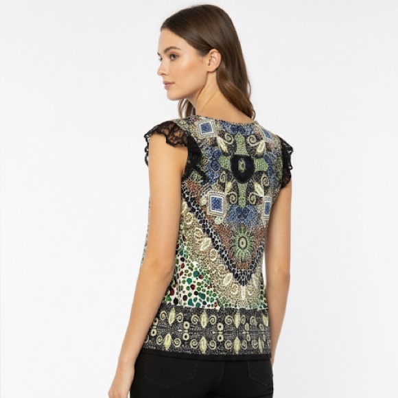 Colorful Patterned Women's Tunic - Picture 2 of 6